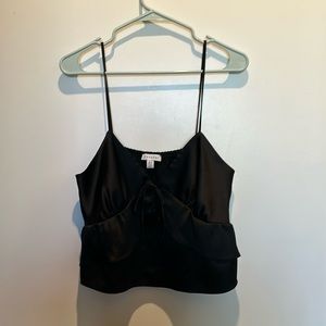 Top shop silky crop top